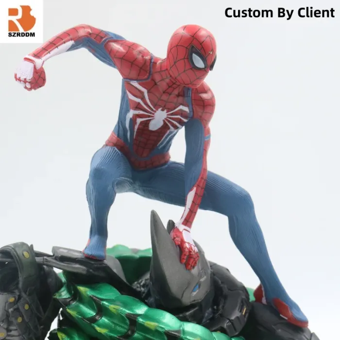 Custom Marvel Spiderman Resin Figure custom-resin-spiderman-figurine-display