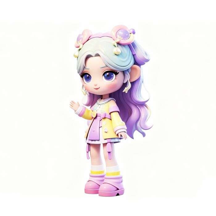 Custom Anime Resin Figure Purple Princess Custom Anime Resin Figure Purple Princess - Image 2