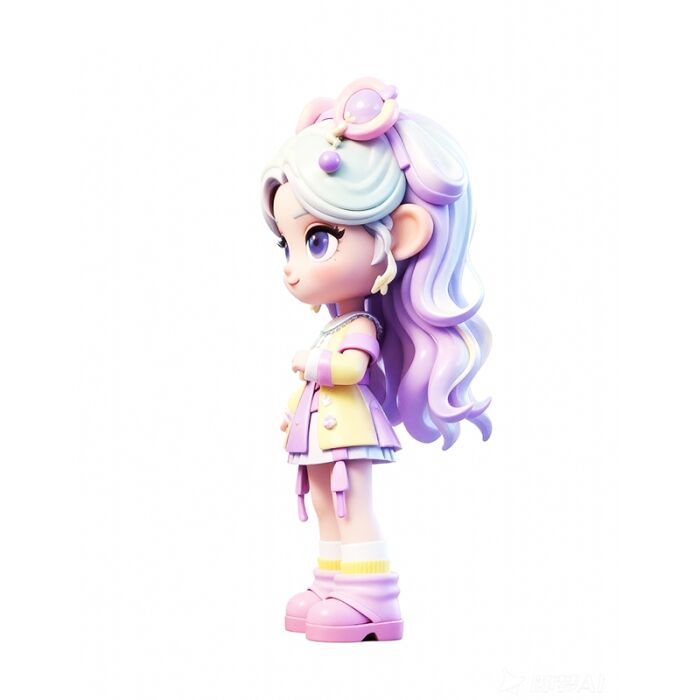 Custom Anime Resin Figure Purple Princess Custom Anime Resin Figure Purple Princess - Image 3