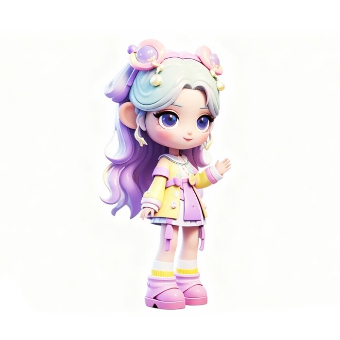 Custom Anime Resin Figure Purple Princess Custom Anime Resin Figure Purple Princess - Image 6